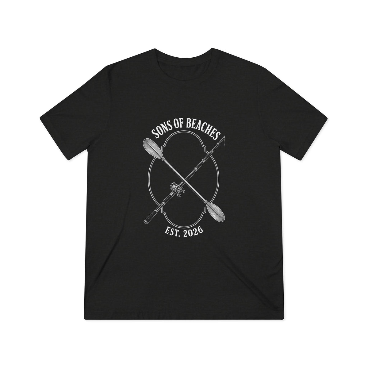 Sons of Beaches Paddle & Rod Tee