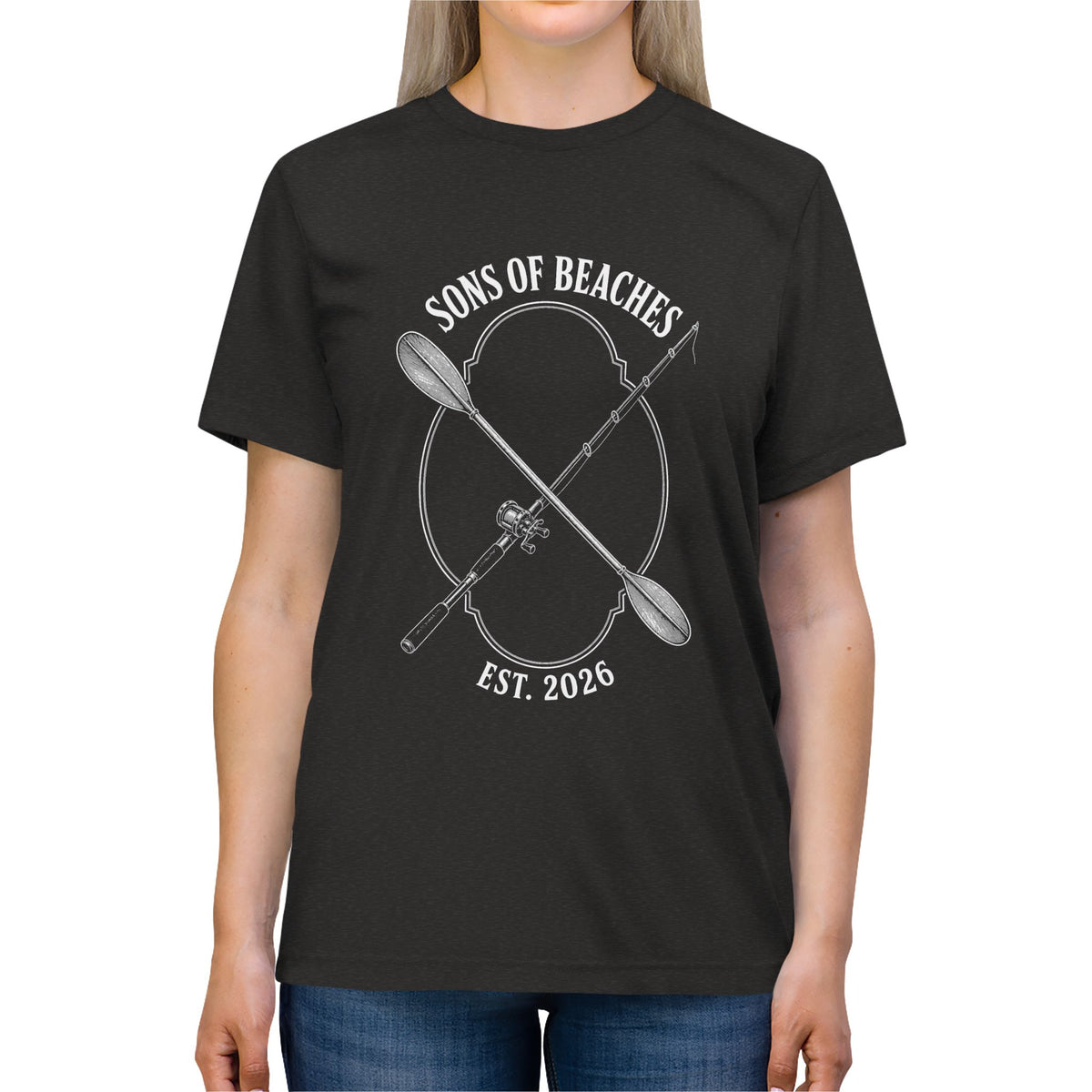 Sons of Beaches Paddle & Rod Tee