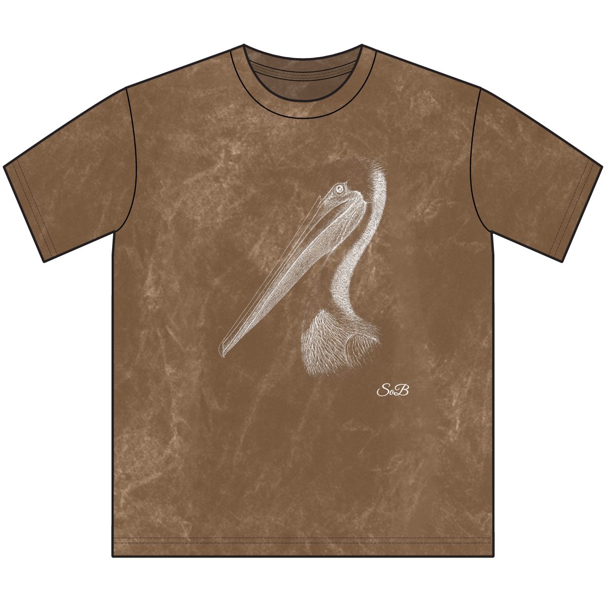 Sons of Beaches Brown Pelican Tee