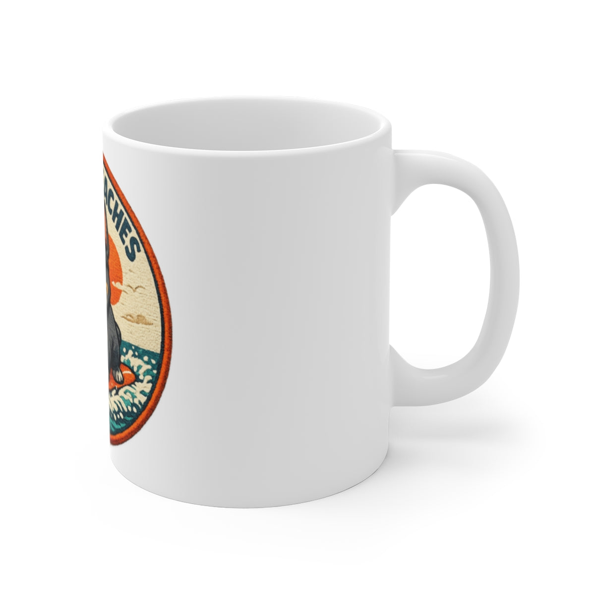 Sons of Beaches Bruno Badge Mug