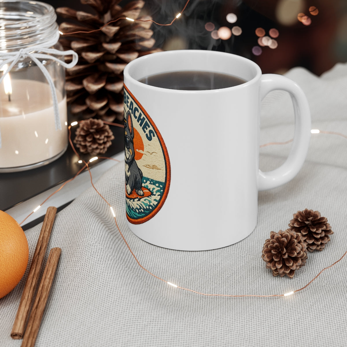 Sons of Beaches Bruno Badge Mug
