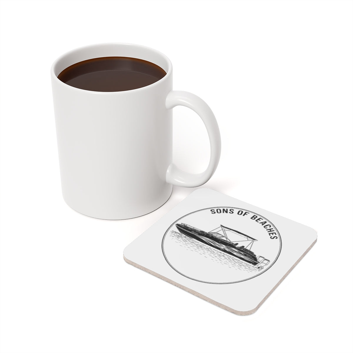 Sons of Beaches Deck Boat Coaster