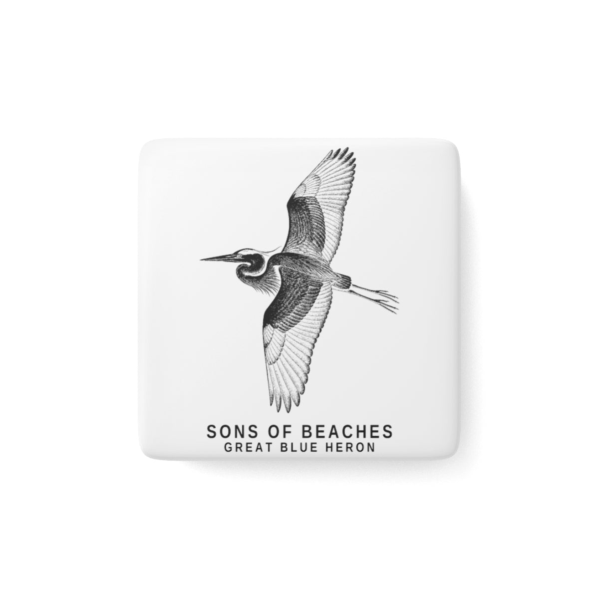 Sons of Beaches Great Blue Heron Magnet