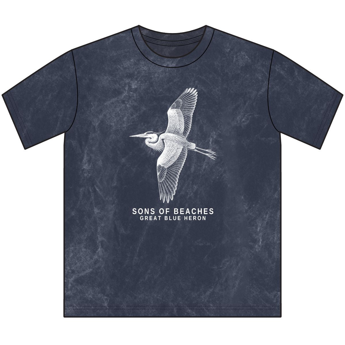 Sons of Beaches Great Blue Heron Tee