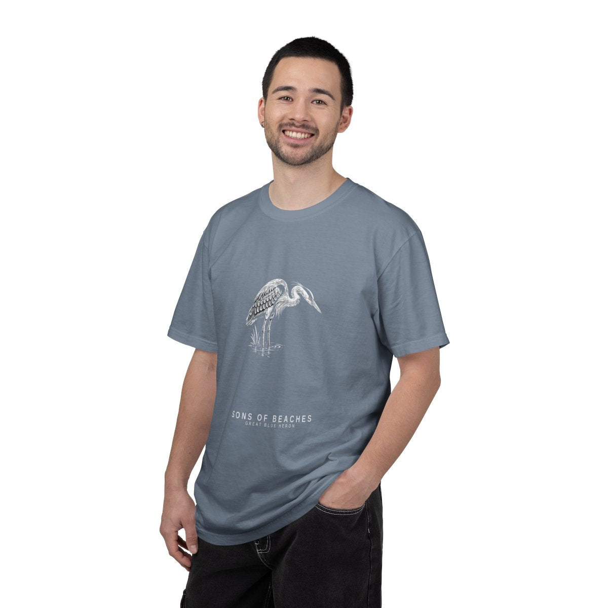 Sons of Beaches Great Blue Heron Tee
