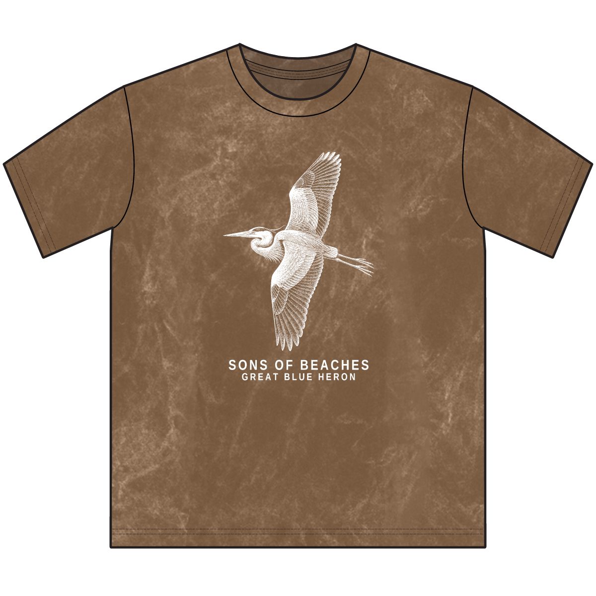 Sons of Beaches Great Blue Heron Tee