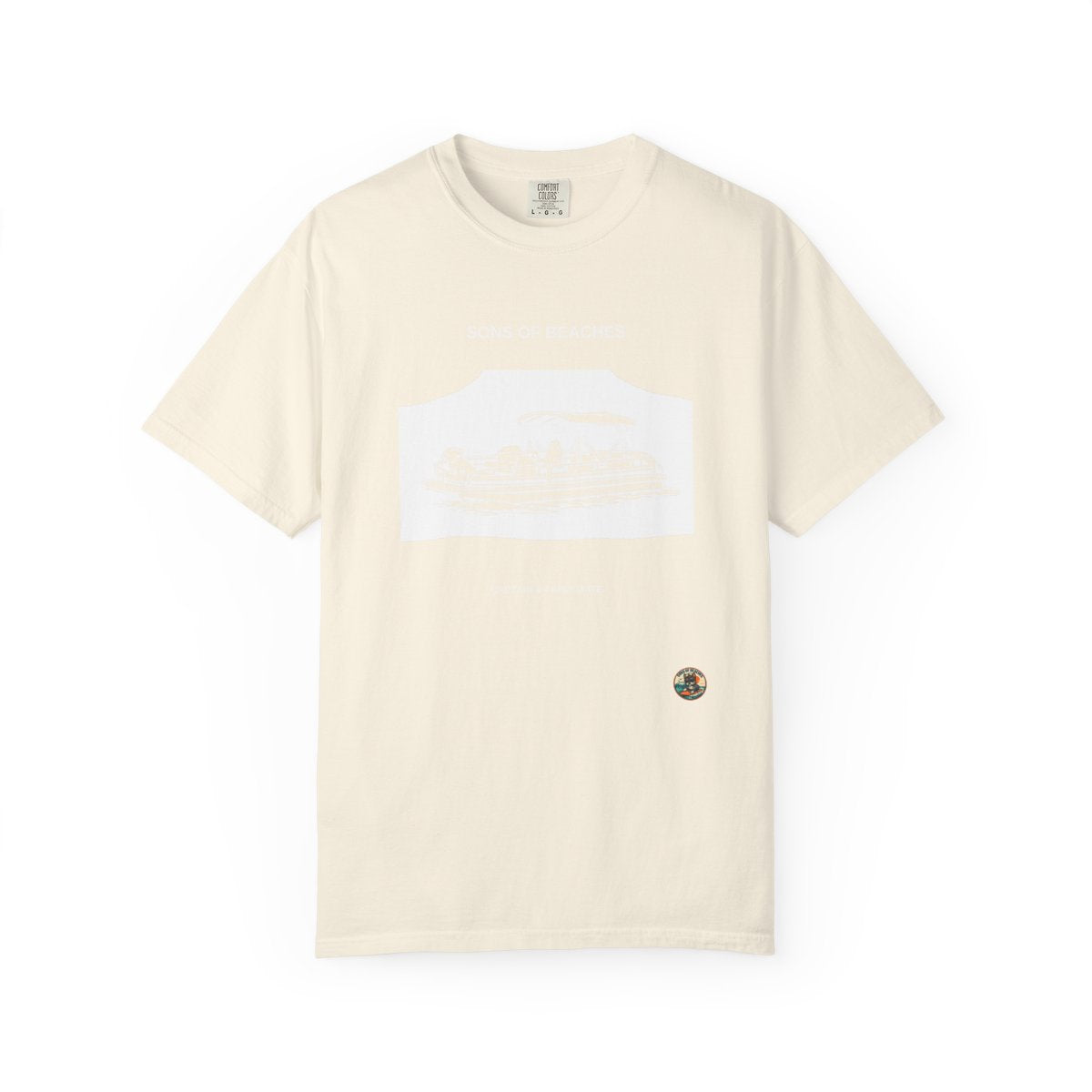Sons of Beaches Pontoon Dog Tee