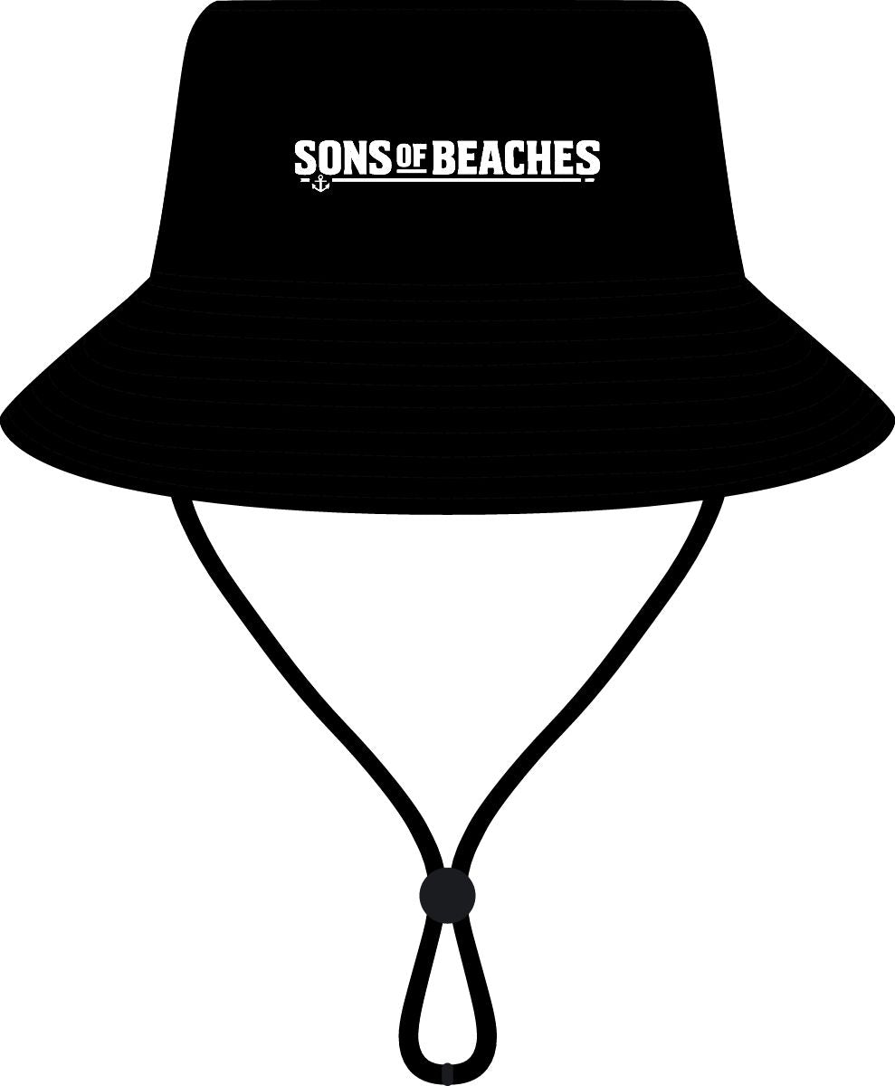 Sons of Beaches Wide Brim Bucket Hat