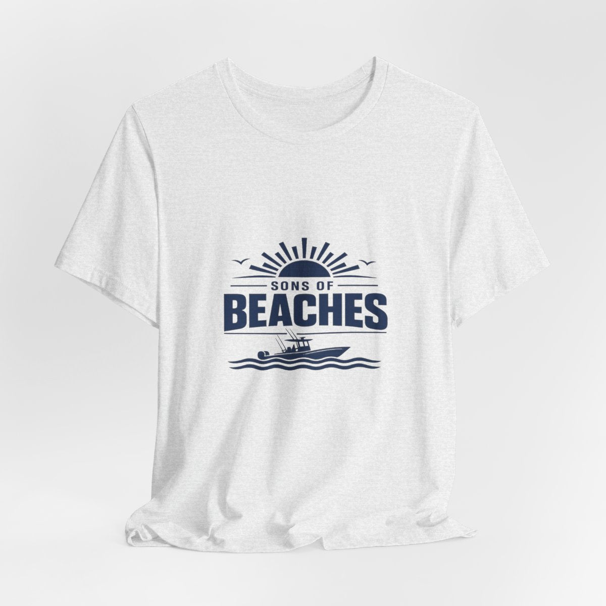 Sons of Beaches Wordmark Tee — Ash
