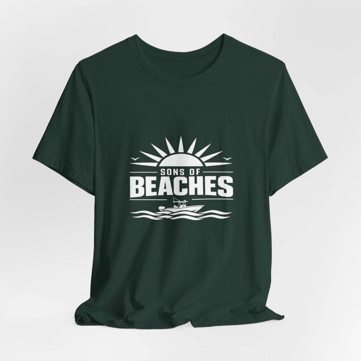 Sons of Beaches Wordmark Tee — Forest