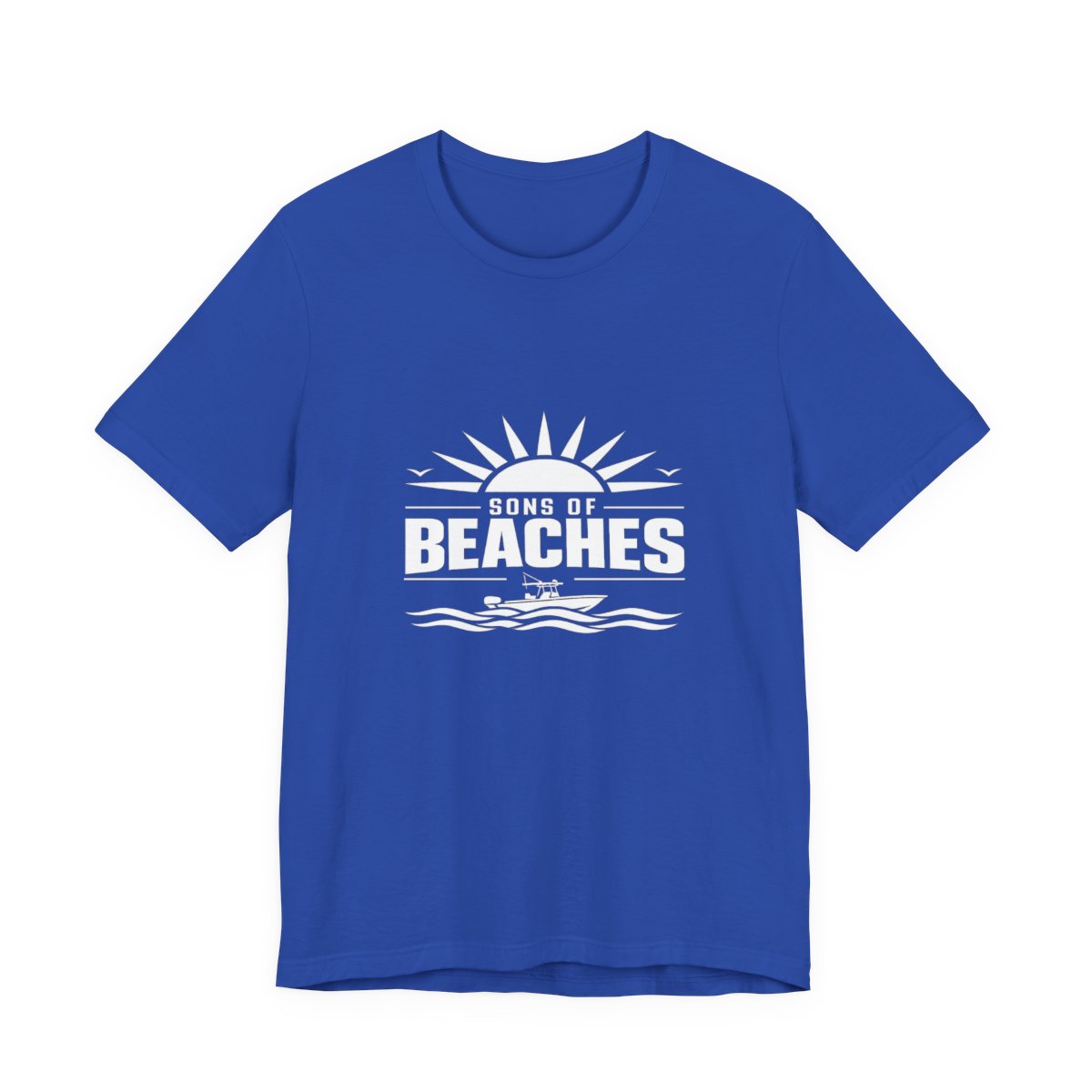 Sons of Beaches Wordmark Tee — True Royal