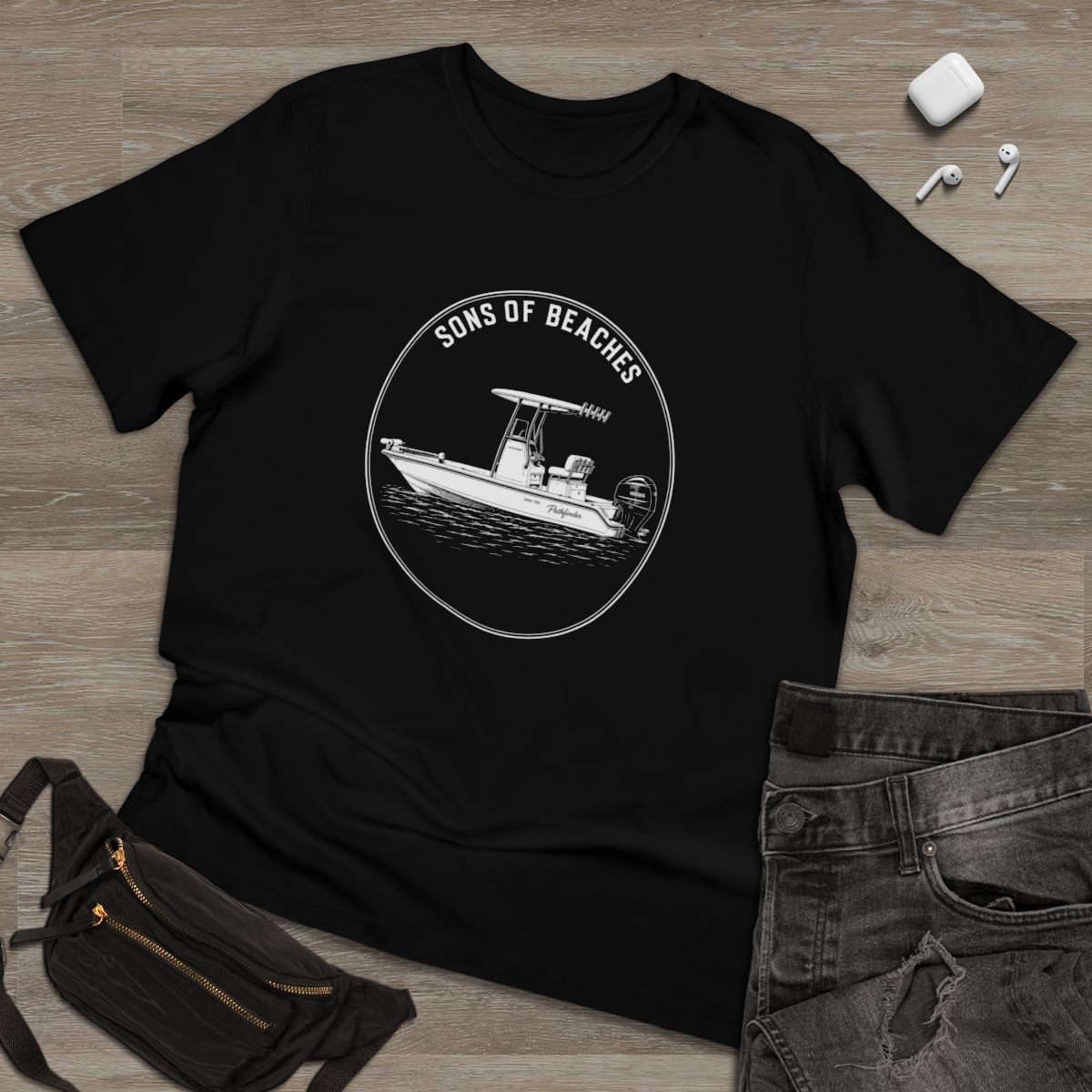 Sons of Beaches Bay Boat Tee Deluxe