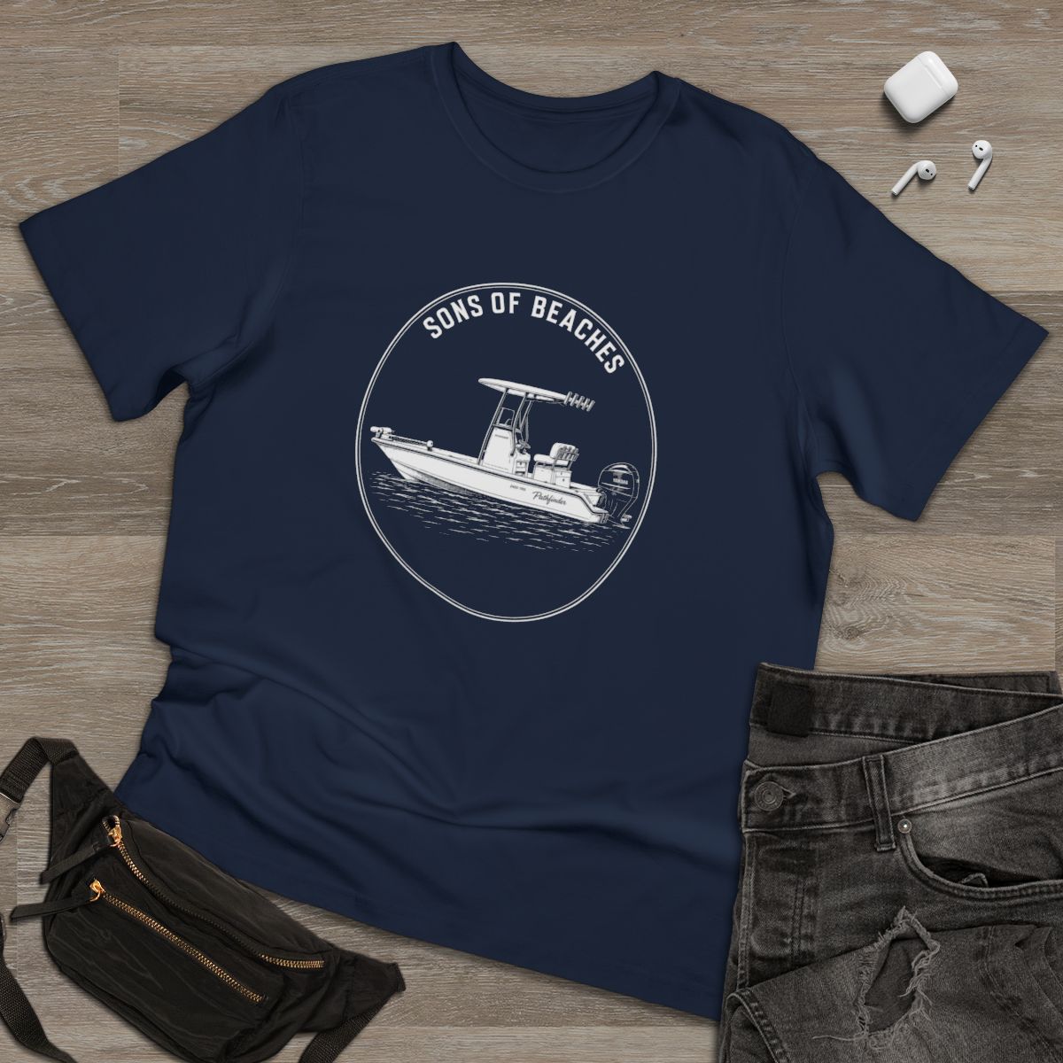 Sons of Beaches Bay Boat Tee Deluxe