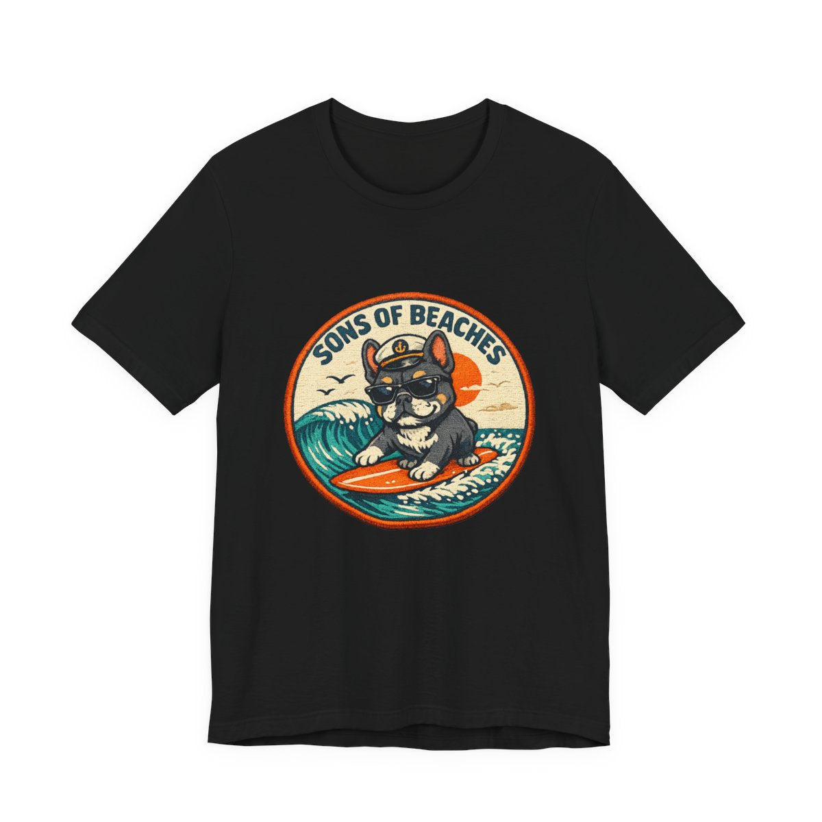 Sons of Beaches Bruno Badge Tee — Black