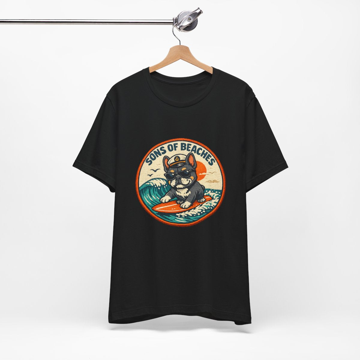 Sons of Beaches Bruno Badge Tee — Black