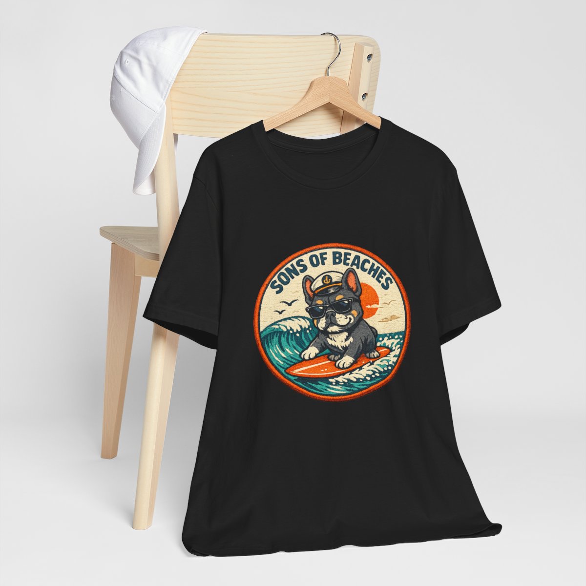 Sons of Beaches Bruno Badge Tee — Black