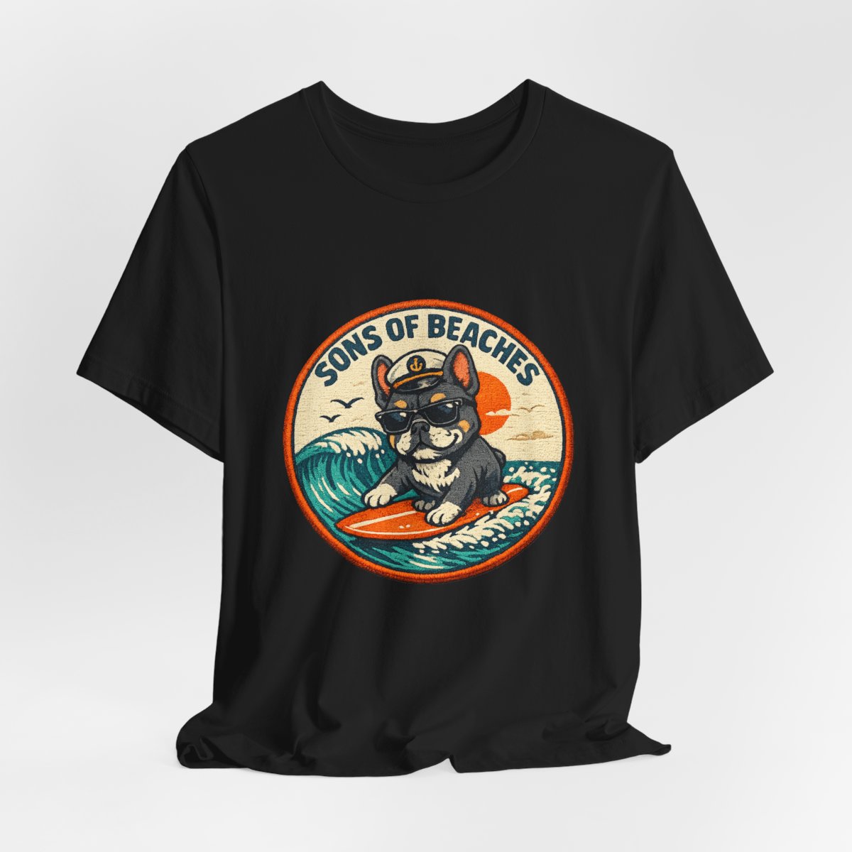 Sons of Beaches Bruno Badge Tee — Black