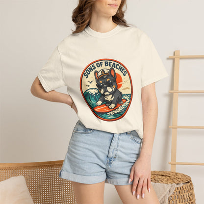 Sons of Beaches Bruno Badge Tee — Ivory (Heavyweight)