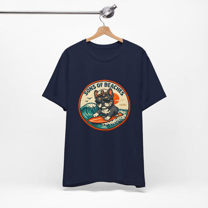Sons of Beaches Bruno Badge Tee — Navy