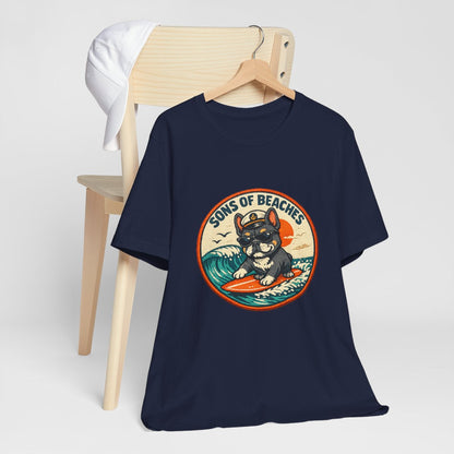 Sons of Beaches Bruno Badge Tee — Navy