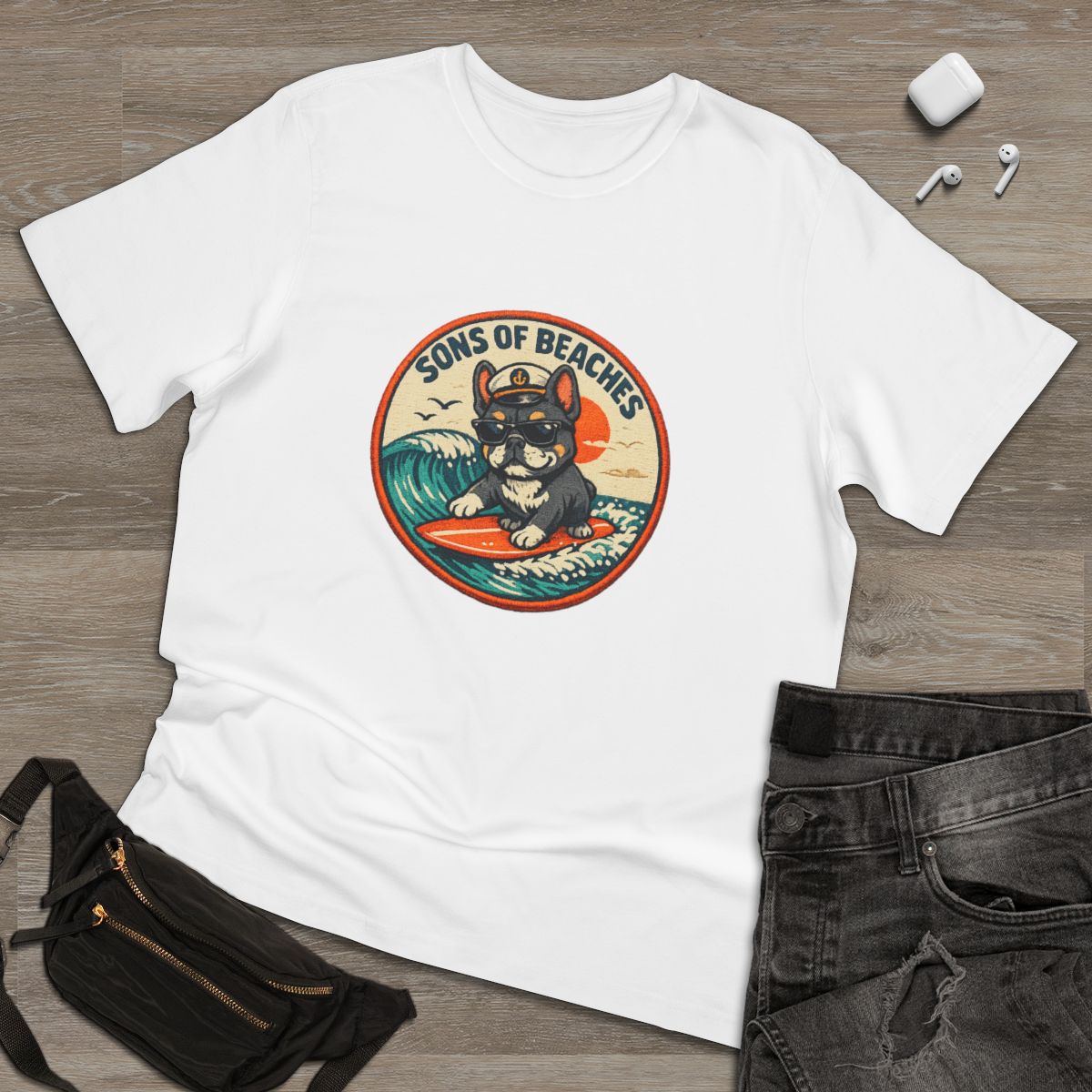Sons of Beaches Bruno Badge Tee