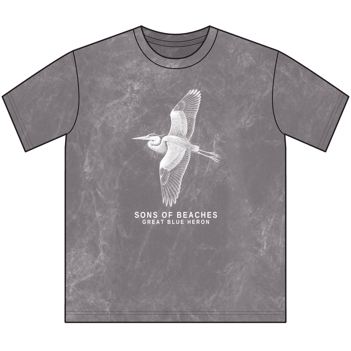 Sons of Beaches Great Blue Heron Tee