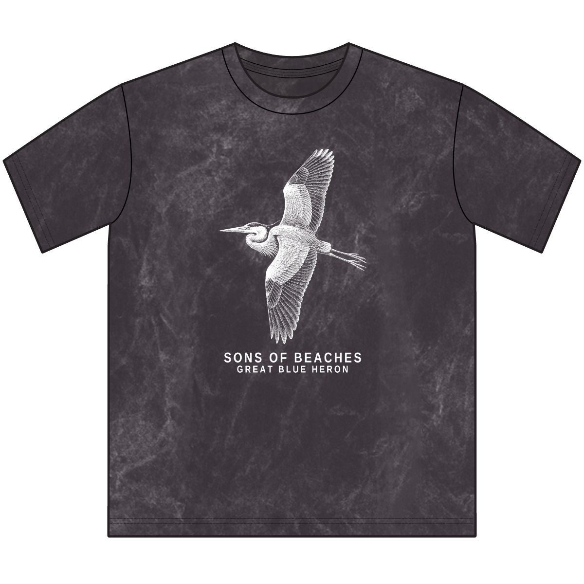 Sons of Beaches Great Blue Heron Tee