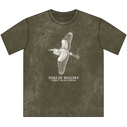 Sons of Beaches Great Blue Heron Tee
