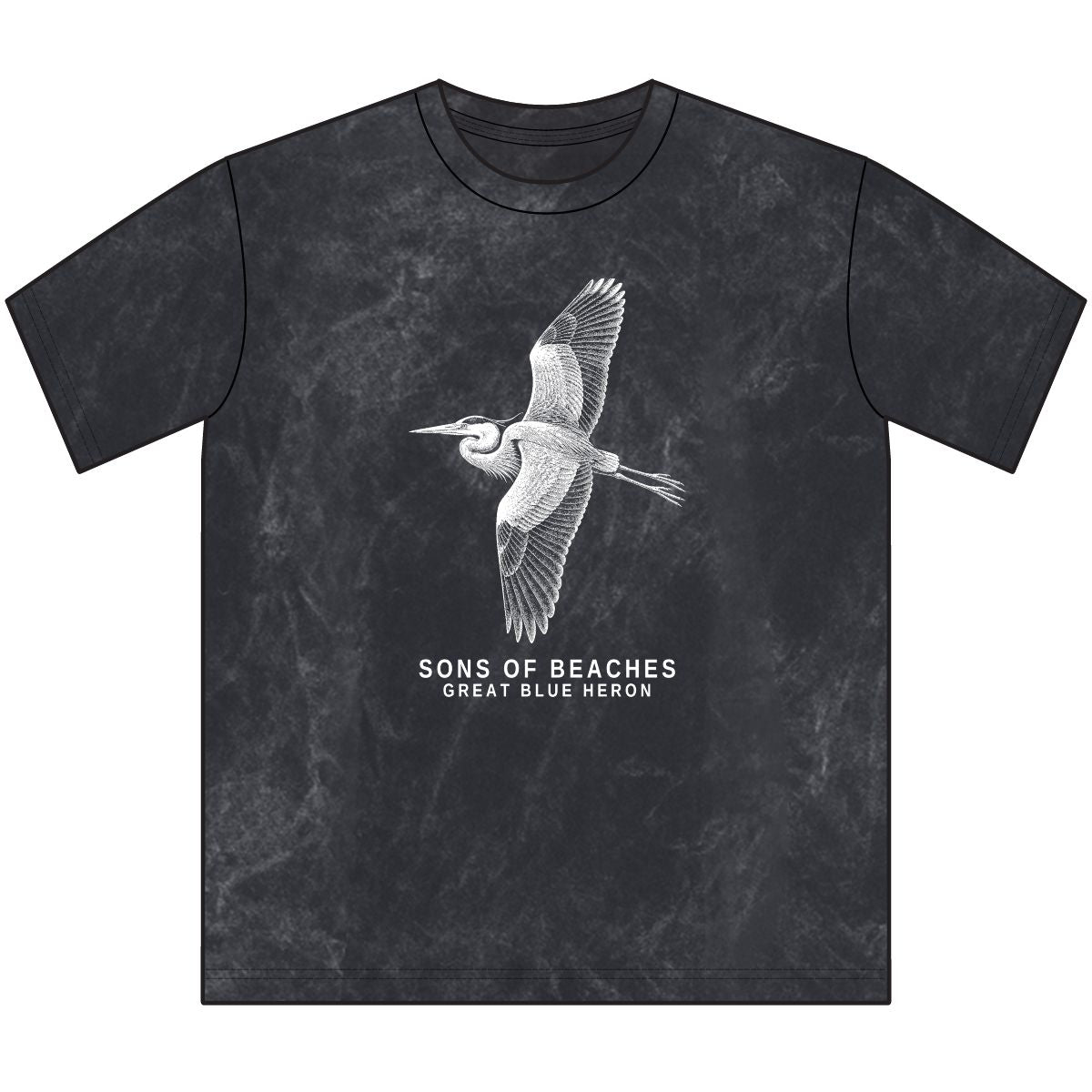 Sons of Beaches Great Blue Heron Tee