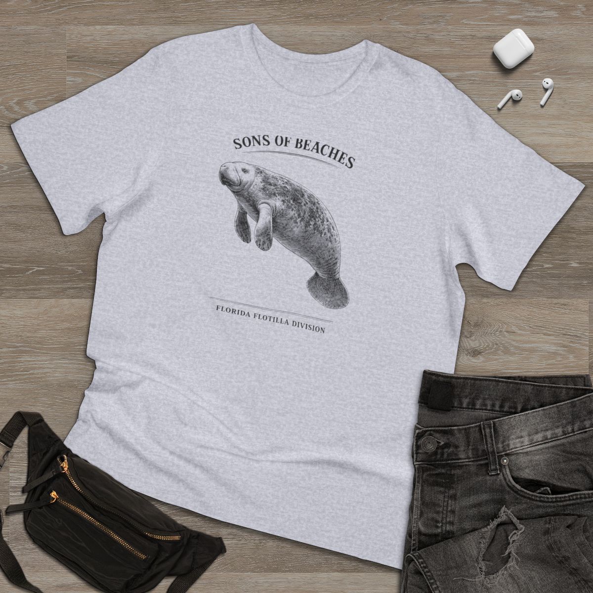 Sons of Beaches Manatee Tee
