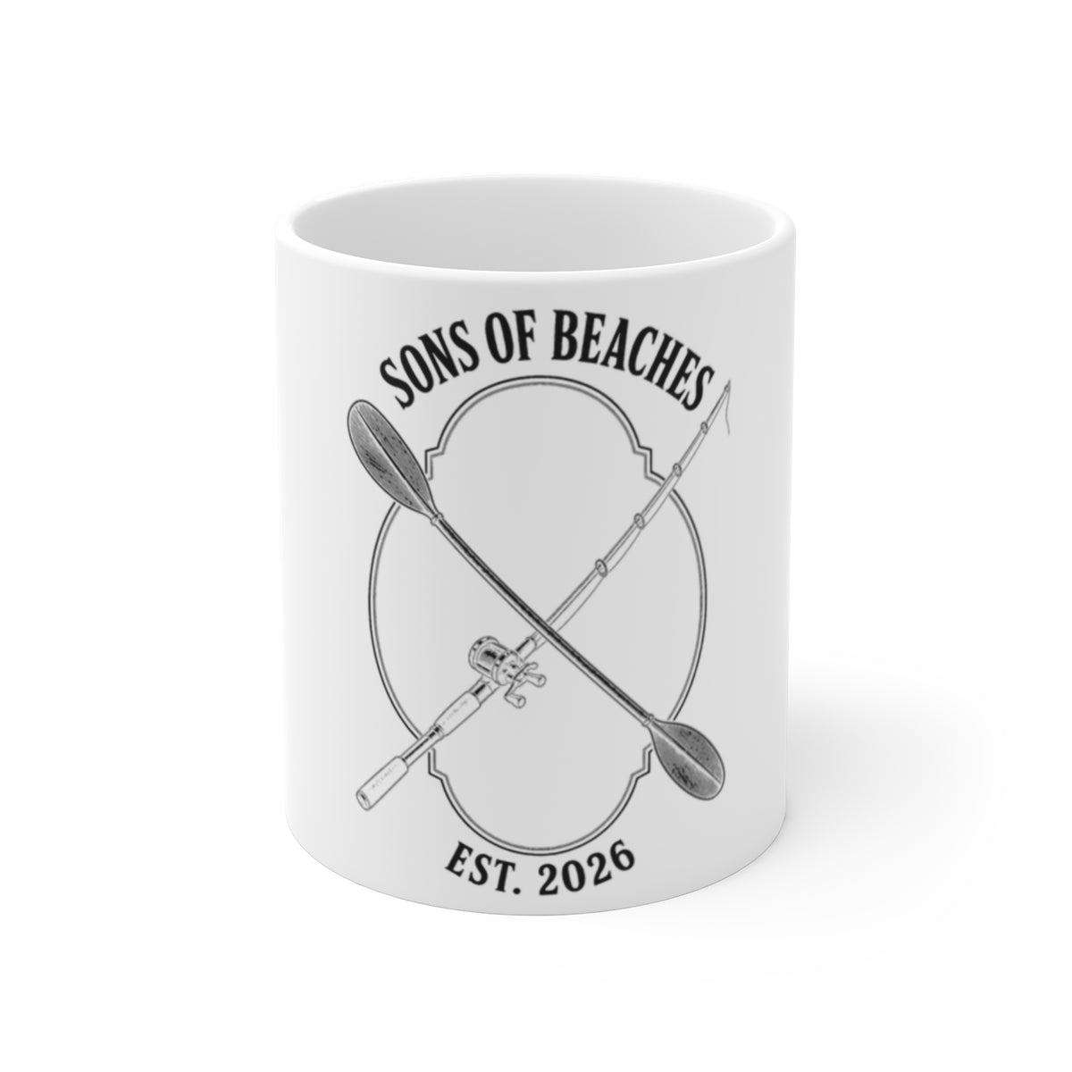 Sons of Beaches Paddle & Rod Mug