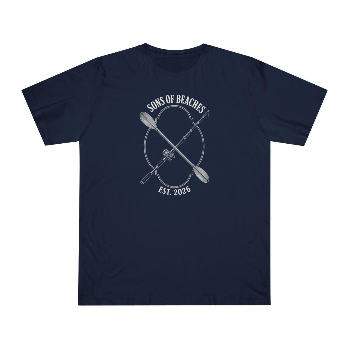 Sons of Beaches Paddle & Rod Tee