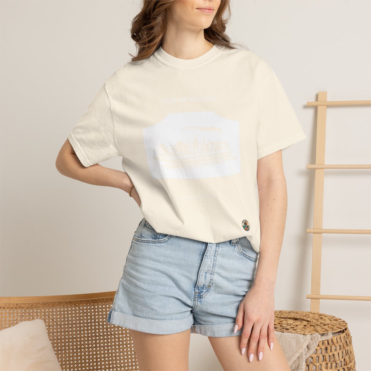 Sons of Beaches Pontoon Dog Tee