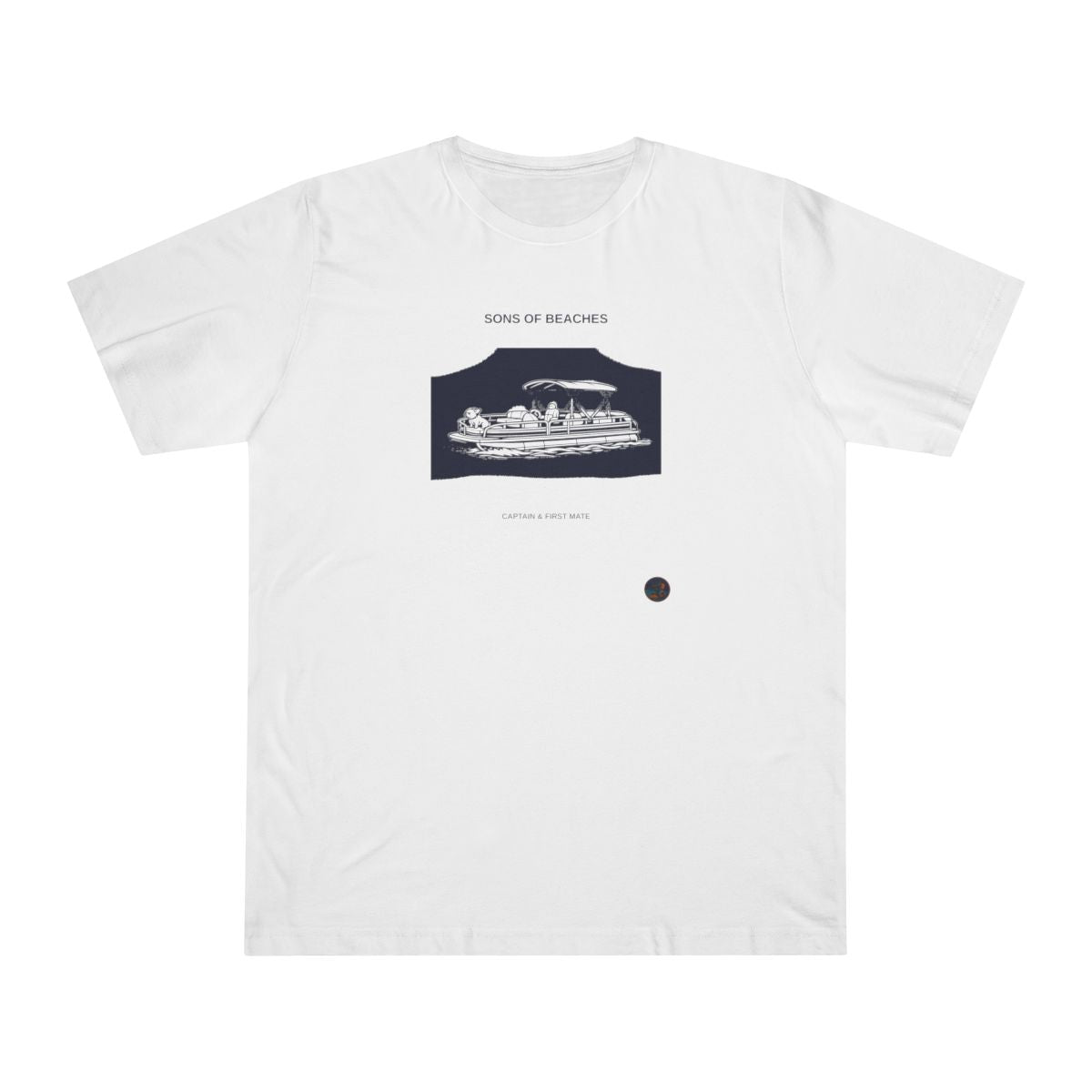 Sons of Beaches Pontoon Dog Tee