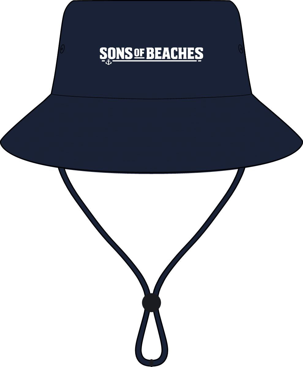 Sons of Beaches Wide Brim Bucket Hat