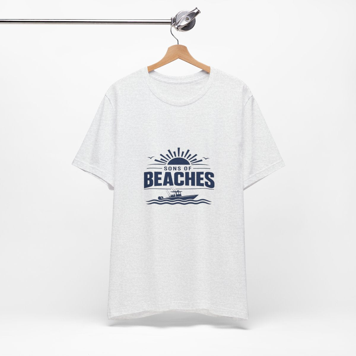 Sons of Beaches Wordmark Tee — Ash