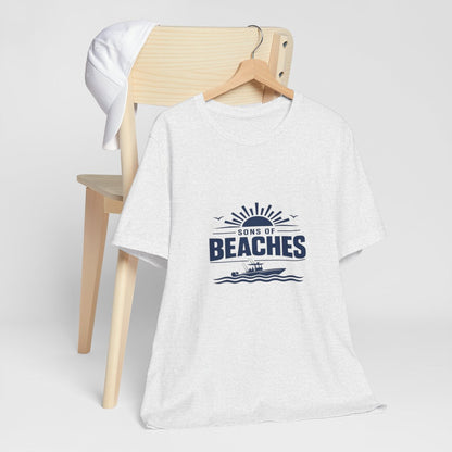 Sons of Beaches Wordmark Tee — Ash