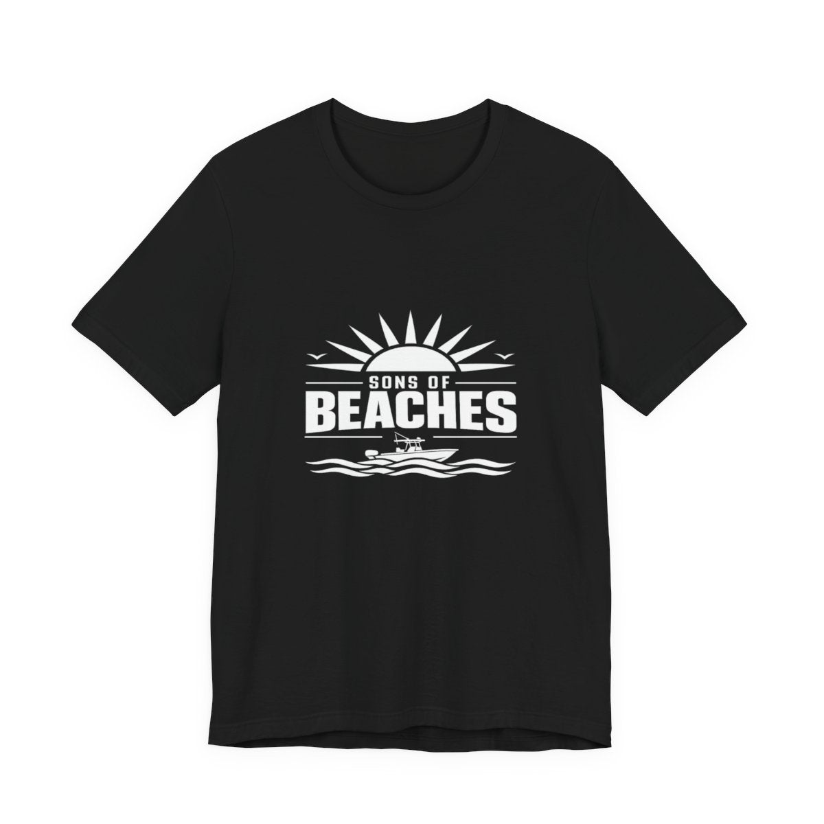 Sons of Beaches Wordmark Tee — Black