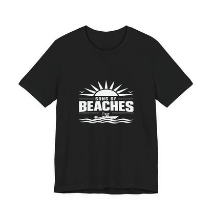 Sons of Beaches Wordmark Tee — Black