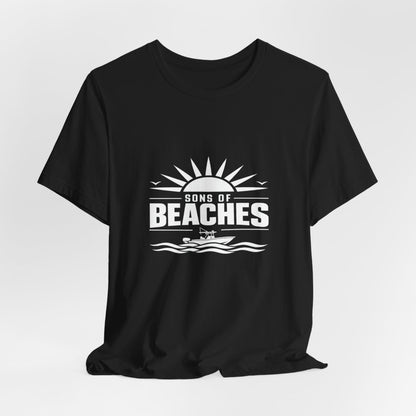 Sons of Beaches Wordmark Tee — Black