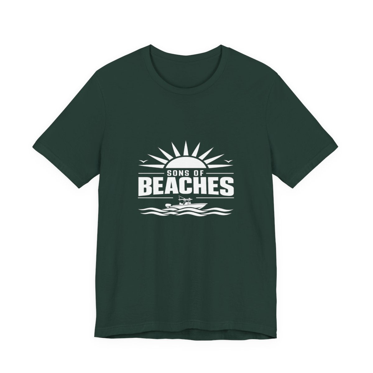 Sons of Beaches Wordmark Tee — Forest