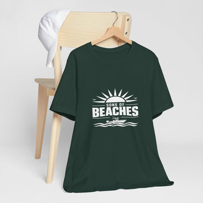 Sons of Beaches Wordmark Tee — Forest
