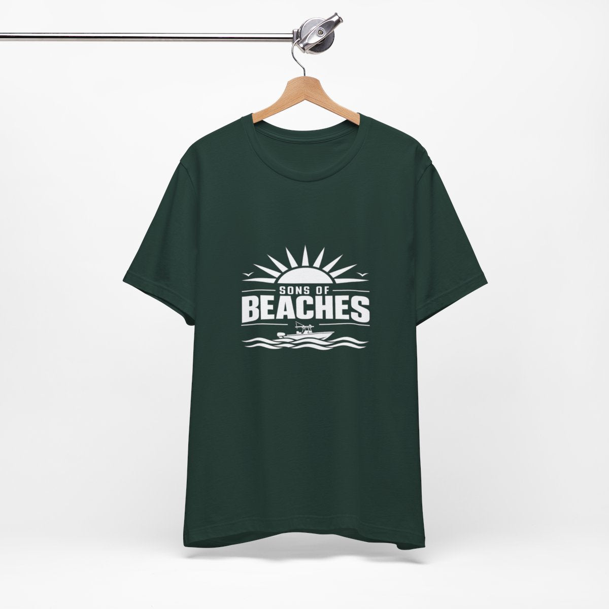 Sons of Beaches Wordmark Tee — Forest