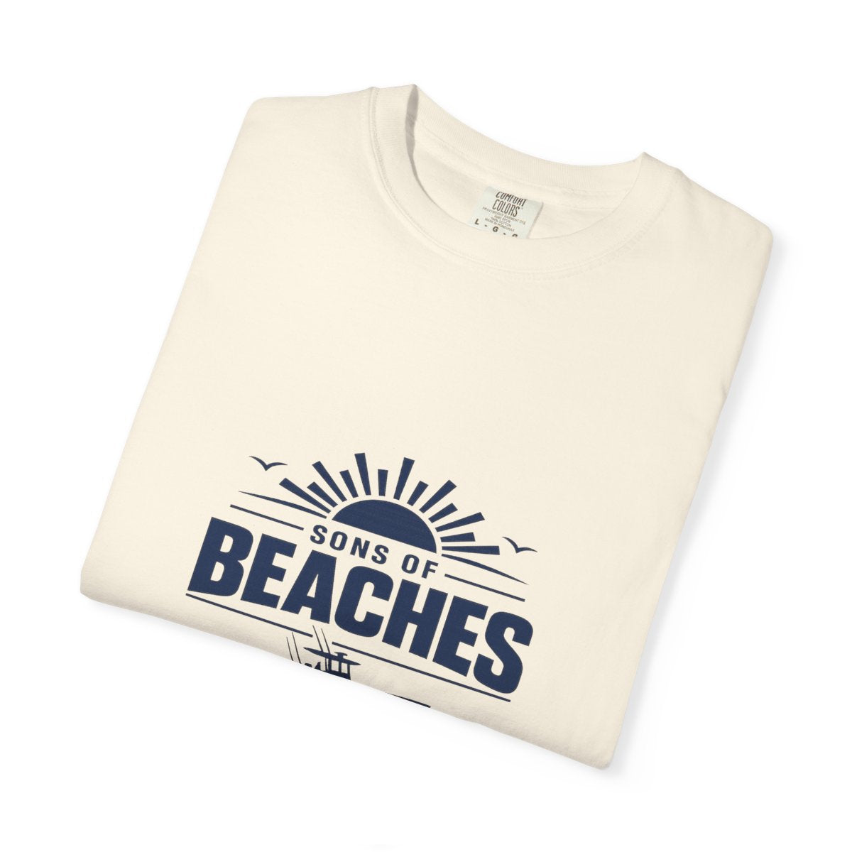 Sons of Beaches Wordmark Tee — Ivory (Heavyweight)