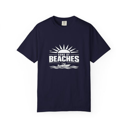 Sons of Beaches Wordmark Tee — Navy (Heavyweight)