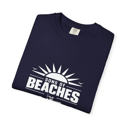 Sons of Beaches Wordmark Tee — Navy (Heavyweight)