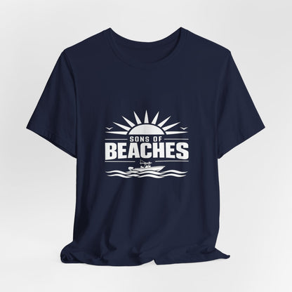 Sons of Beaches Wordmark Tee — Navy
