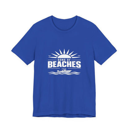 Sons of Beaches Wordmark Tee — True Royal