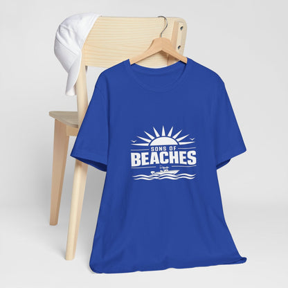 Sons of Beaches Wordmark Tee — True Royal