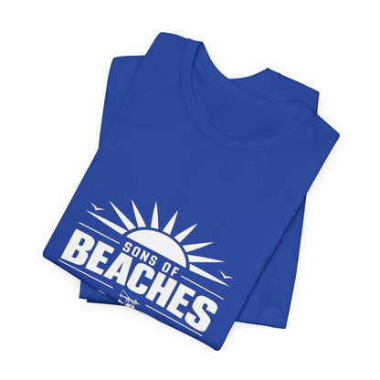 Sons of Beaches Wordmark Tee — True Royal